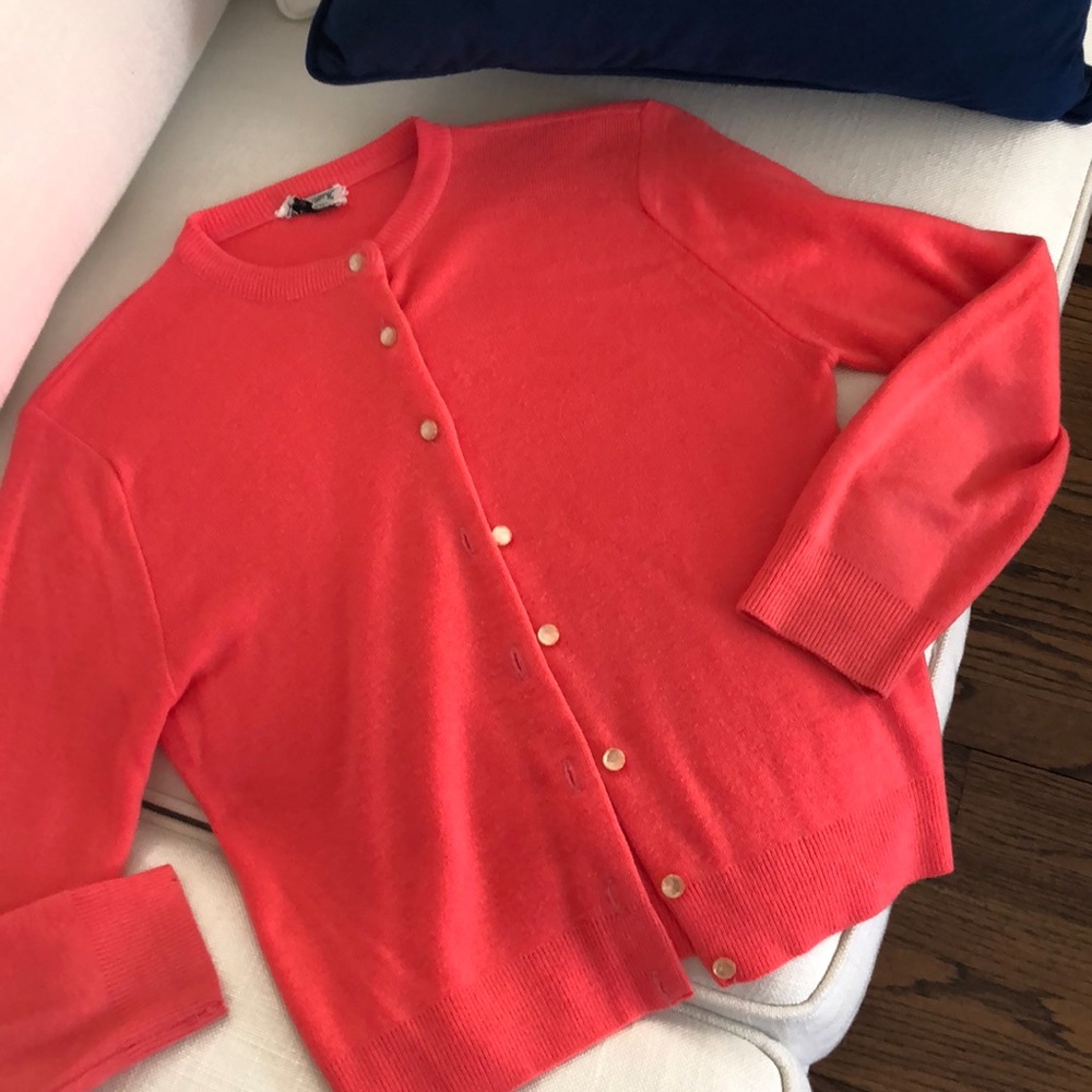 Vintage Coral Cardigan